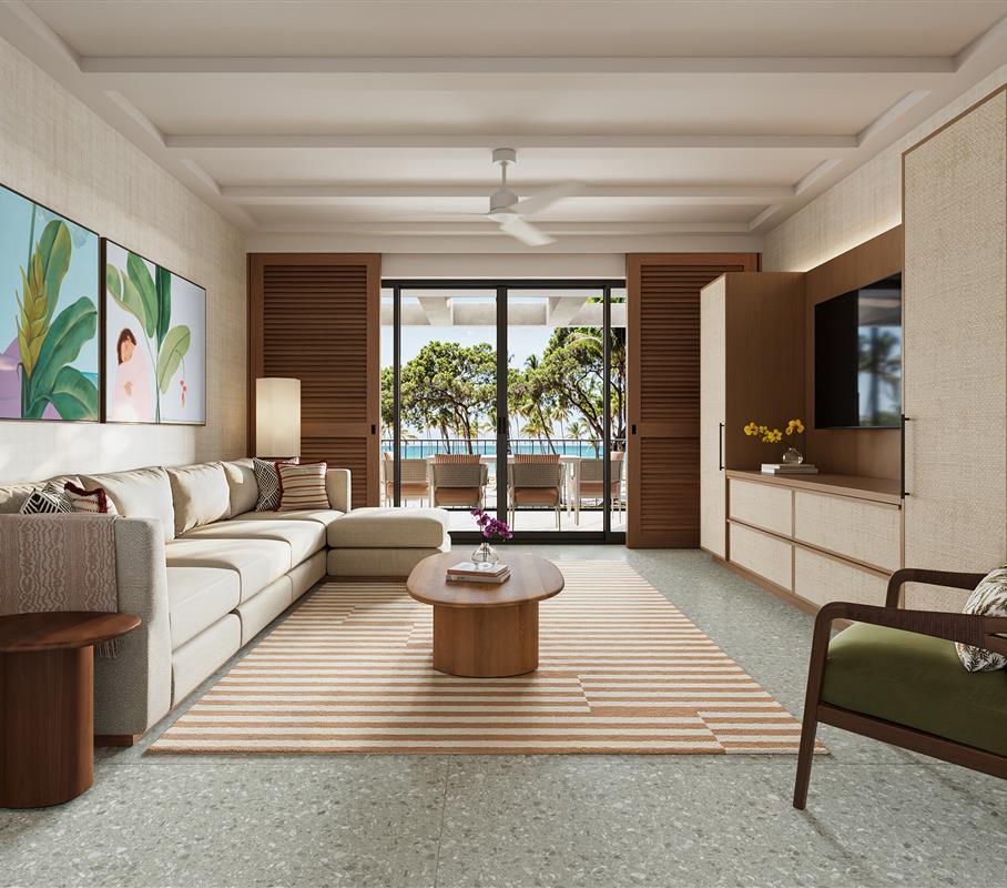 Beachfront Suite Living Room
